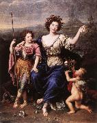 MIGNARD, Pierre The Marquise de Seignelay and Two of her Children Germany oil painting artist